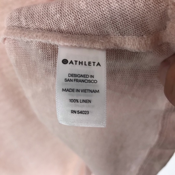 Athleta 100% linen loose fitted sleeveless tank - Picture 9 of 10